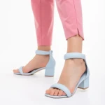 Sandale dama albastre din piele ecologica Robyn