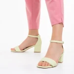 Sandale dama verzi din piele ecologica Milana