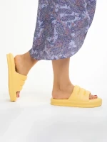 Papuci dama galben din material sintetic Dorothy