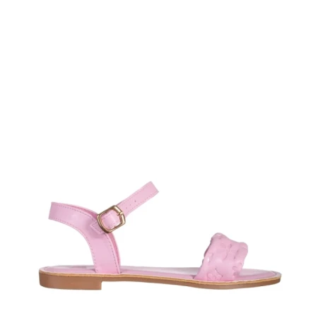 Sandale dama roz din piele ecologica Deema
