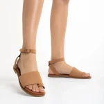 Sandale dama camel din piele naturala Danessa