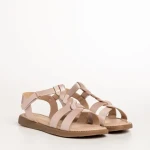 Sandale copii roz din piele ecolgica Linda