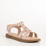 Sandale copii roz din piele ecolgica Linda