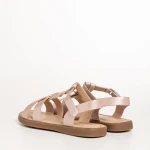 Sandale copii roz din piele ecolgica Linda