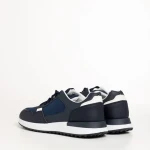 Pantofi sport barbati albastri din piele ecologica si material textil Logan