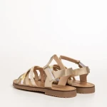Sandale copii aurii din piele ecolgica Tammy