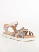 Sandale copii roz din piele ecolgica Pearl