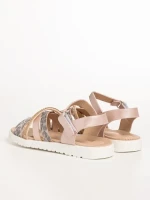 Sandale copii roz din piele ecolgica Pearl