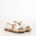 Sandale copii albe din piele ecolgica Raima