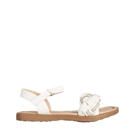 Sandale copii albe din piele ecolgica Raima