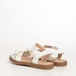 Sandale copii albe din piele ecolgica Raima
