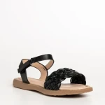 Sandale copii negre din piele ecolgica Winnie