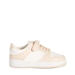 Pantofi sport copii roz cu alb din piele ecologica Neal