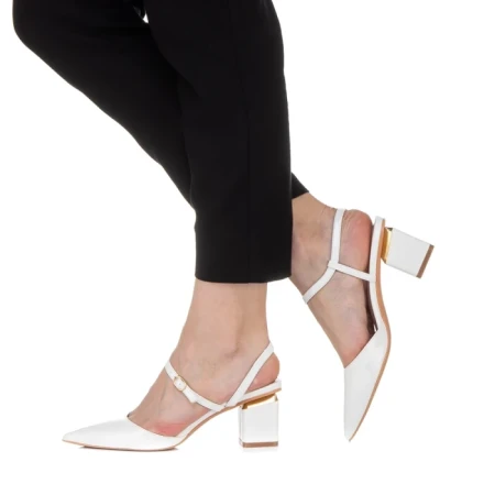 Sandale dama Miracle albe