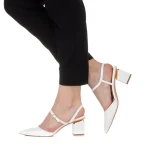 Sandale dama Miracle albe