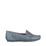 Mocasini dama albastri din piele ecologica Cartina