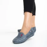 Mocasini dama albastri din piele ecologica Cartina