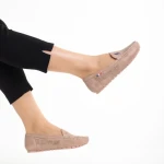 Mocasini dama roz din piele ecologica Cartina