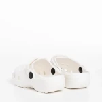 Papuci copii albi din material sintetic Gigi