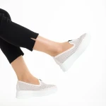 Pantofi casual dama roz din piele ecologica Lala