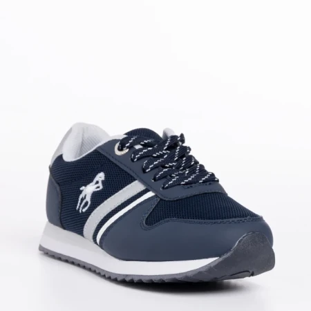 Pantofi sport copii albastri din material textil Lear