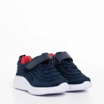 Pantofi sport copii albastri cu rosu din material textil Vear