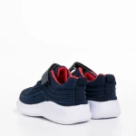 Pantofi sport copii albastri cu rosu din material textil Vear