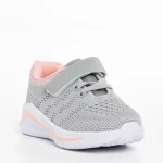 Pantofi sport copii gri din material textil Vanya