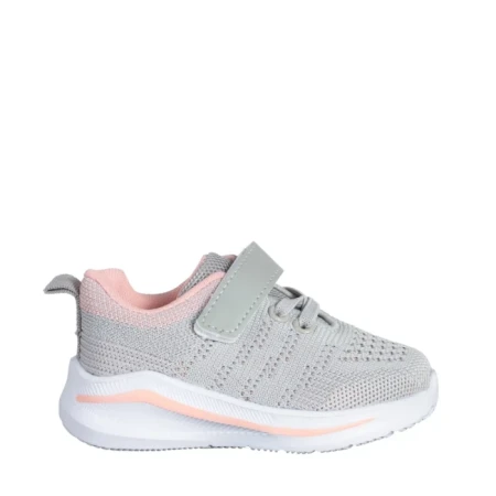 Pantofi sport copii gri din material textil Vanya