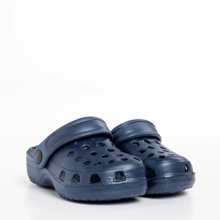 Papuci copii albastri din material sintetic Ocean