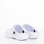 Papuci copii albi din material sintetic Ocean