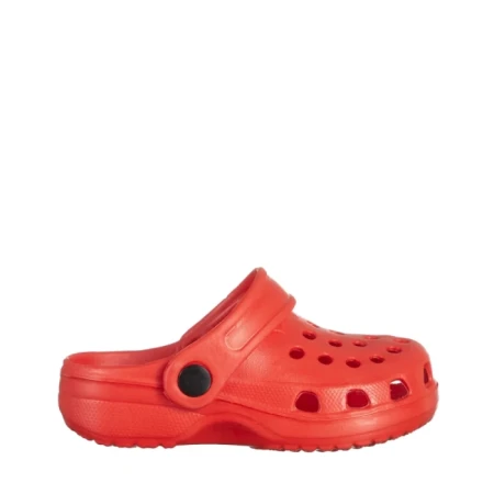 Papuci copii rosii din material sintetic Ocean