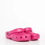 Papuci copii fucsia din material sintetic Roxy