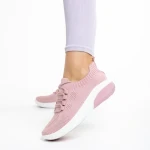 Pantofi sport dama roz din material textil Latifa