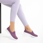 Pantofi sport dama mov din material textil Laneta