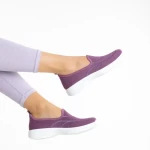 Pantofi sport dama mov din material textil Laneta
