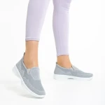 Pantofi sport dama gri din material textil Leanne