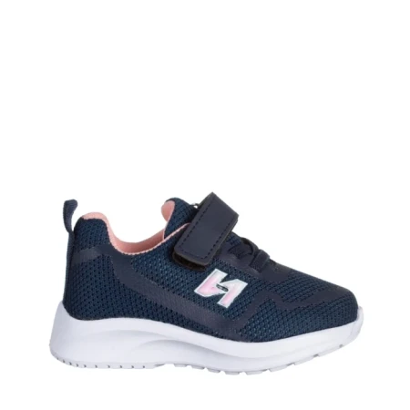 Pantofi sport copii albastri cu roz din material textil Vanilla
