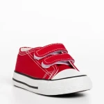 Tenisi copii rosii din material textil Haku