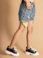 Tenisi copii Parila negri cu alb