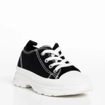 Tenisi copii Parila negri cu alb