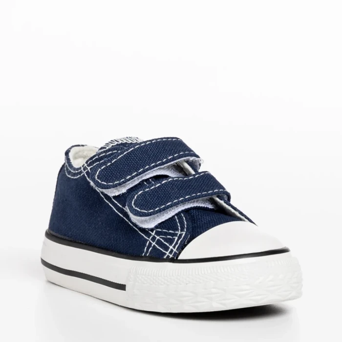 Tenisi copii albastri din material textil Haku