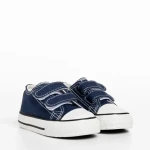 Tenisi copii albastri din material textil Haku