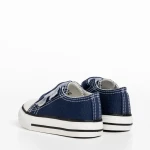 Tenisi copii albastri din material textil Haku