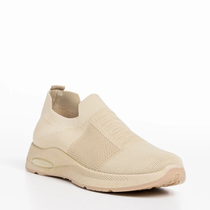 Pantofi sport dama bej din material textil Rhona
