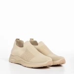 Pantofi sport dama bej din material textil Rhona