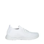 Pantofi sport dama albi din material textil Ricarda