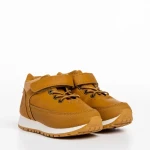 Pantofi sport copii camel din piele ecologica Clive