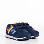 Pantofi sport copii albastrii din piele ecologica Blancy