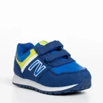 Pantofi sport copii albastri inchis din piele ecologica Blancy